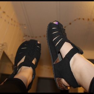 Genuine leather Mary Jane sandals